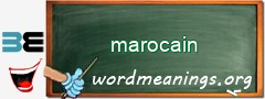 WordMeaning blackboard for marocain